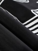 American Retro Letter Print Autumn And Winter Thickening Loose Down Jacket Couple Models -1393