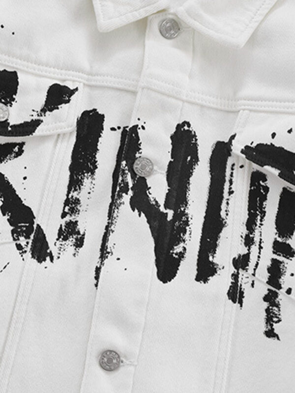 American Street Personality Loose Vintage Lapel Denim Jacket