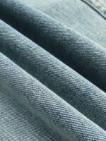 High Street Washed And Worn Denim Hoodie - 1464