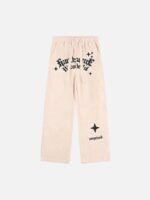 Alphabet Suede Pants