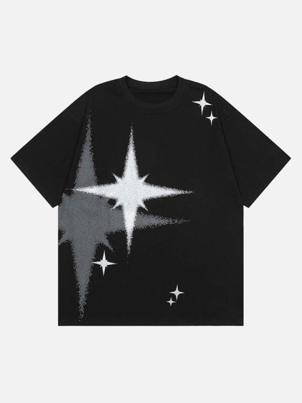 Retro Star Print T-shirt
