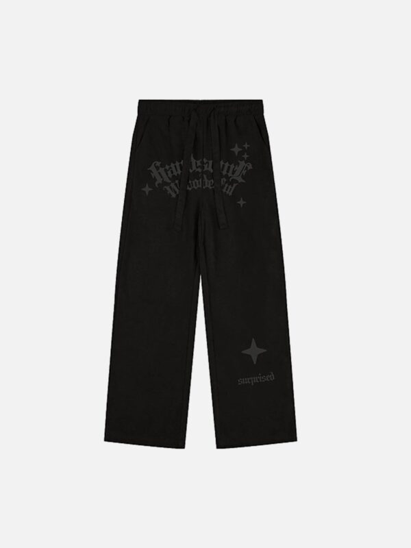Alphabet Suede Pants