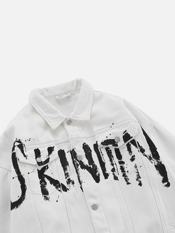 American Street Personality Loose Vintage Lapel Denim Jacket