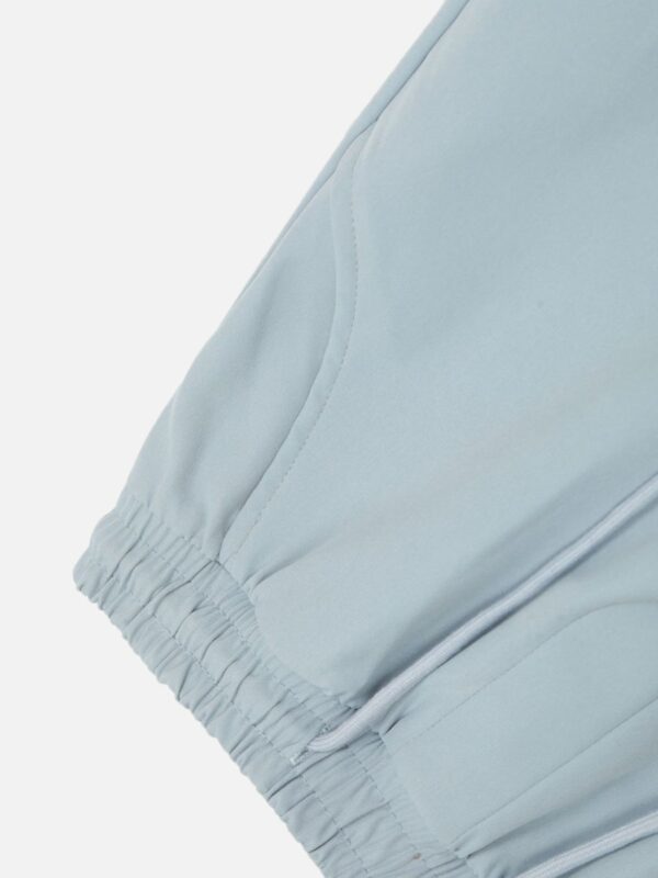 Casual Printed Straight Leg Work Pants