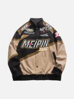 American Street Hip-hop Patchwork Embroidered Jacket -1356