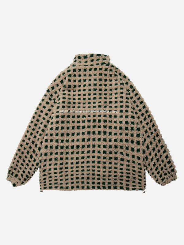 Lamb's Wool Vintage Plaid Jacket