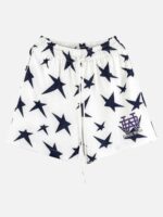 Mesh Hole Peplum Shorts