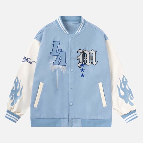 Alphabet Embroidery Flame Baseball Jerseys