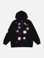 Planet Hooded Zipper Hoodie