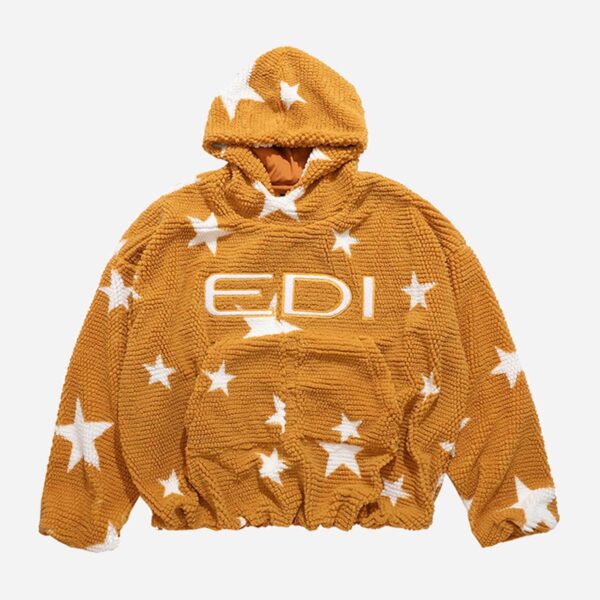 Loose Square Fleece Hoodie