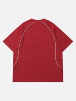 Retro Letter Print T-shirt