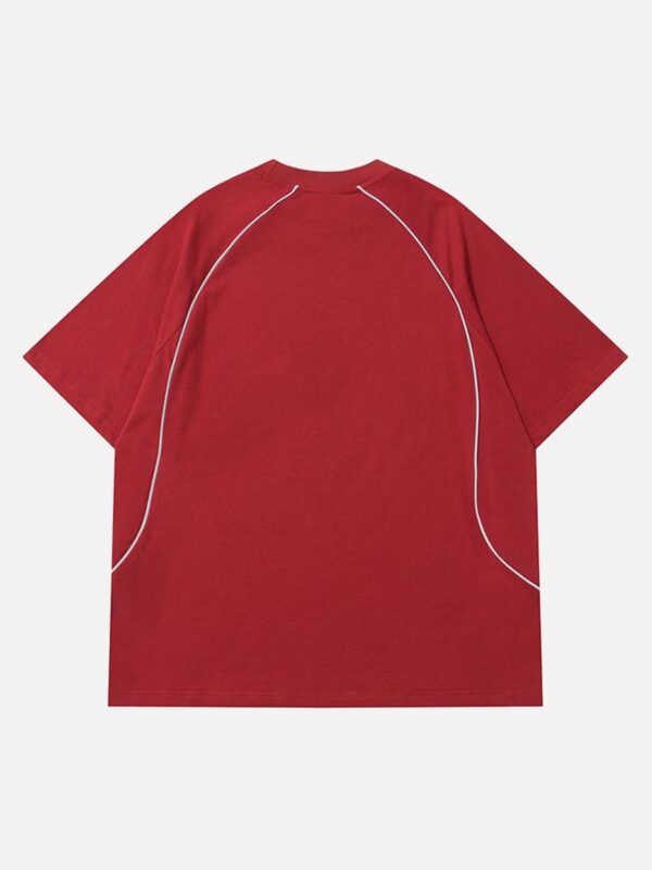 Retro Letter Print T-shirt