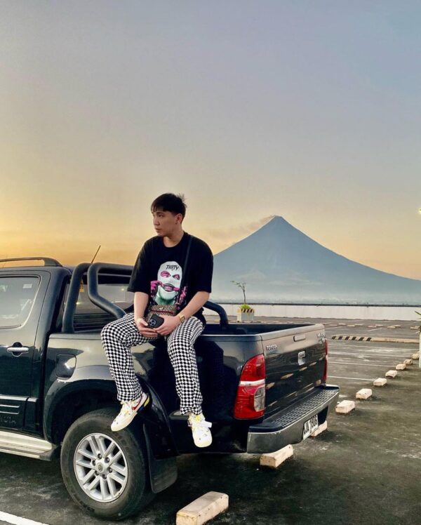 Masked Gangster Portrait Printed T-Shirt-1533