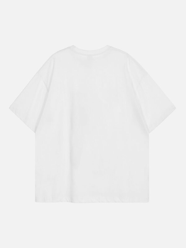 American Tide Loose Print Round Neck T-shirt -1640