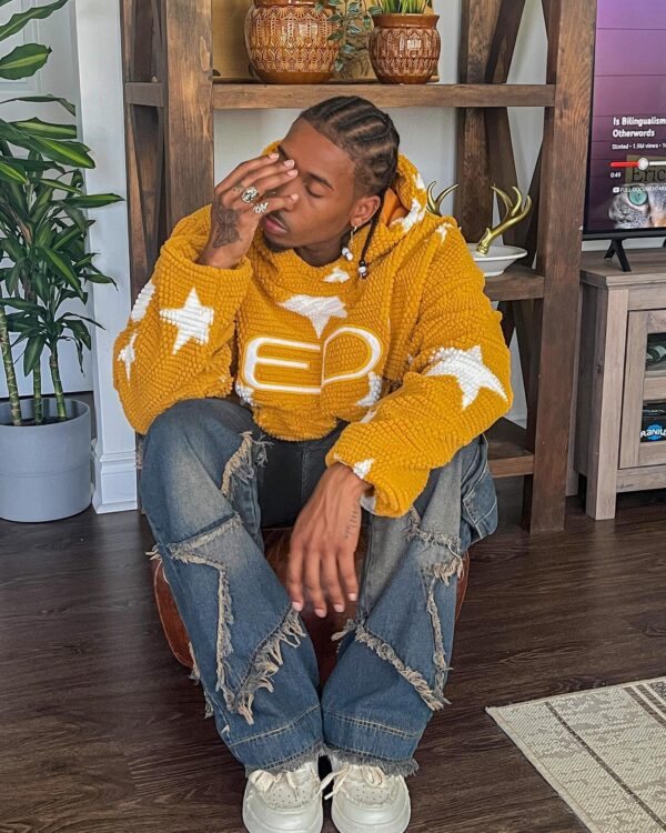 Loose Square Fleece Hoodie