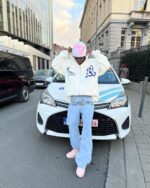 Letter Embroidered Hoodie Jacket -1095