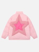 American High Street Stars Thickened With Cotton Stand-up Collar Cotton Jacket - 1560