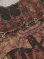 American Vintage Butterfly Embroidery Pattern Sleeveless Vest -1605