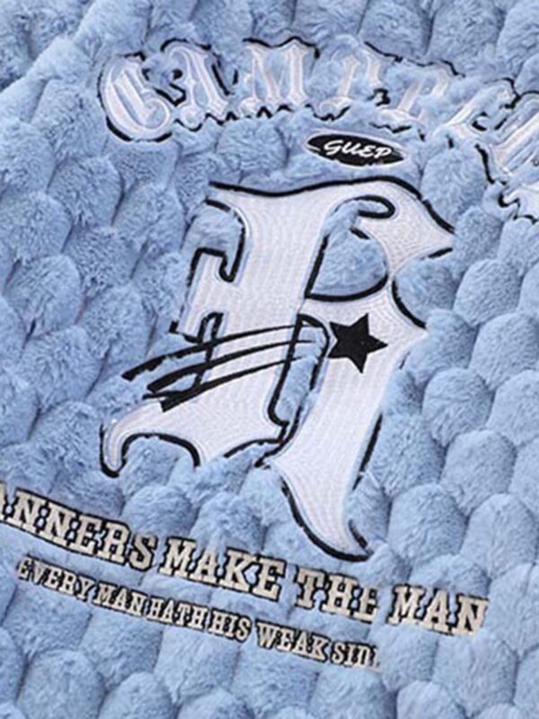 American Letter Embroidery Thicken Couple Models Jacket