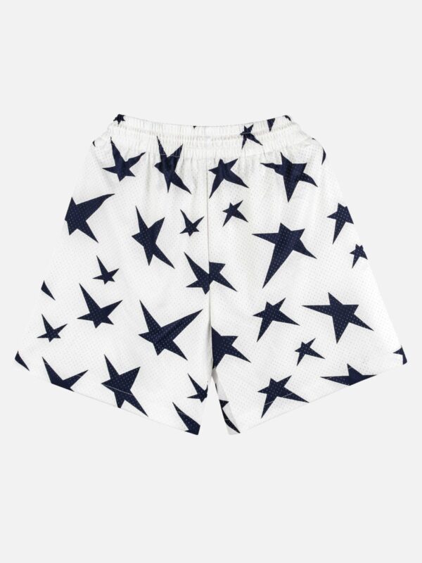 Mesh Hole Peplum Shorts