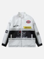 American Vintage Hip-hop Biker Cotton Jacket -1539