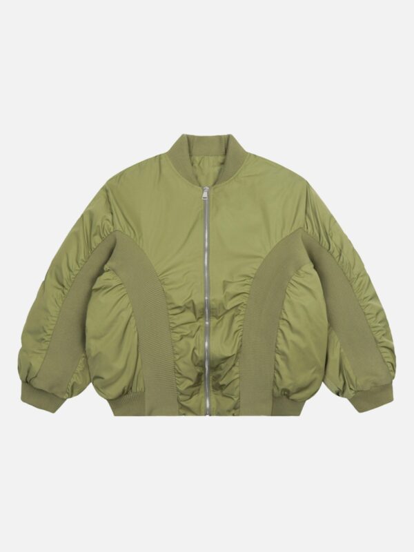 American Style Trend Simple Loose Warm Flight Cotton Jacket - 1482