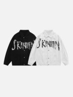 American Street Personality Loose Vintage Lapel Denim Jacket