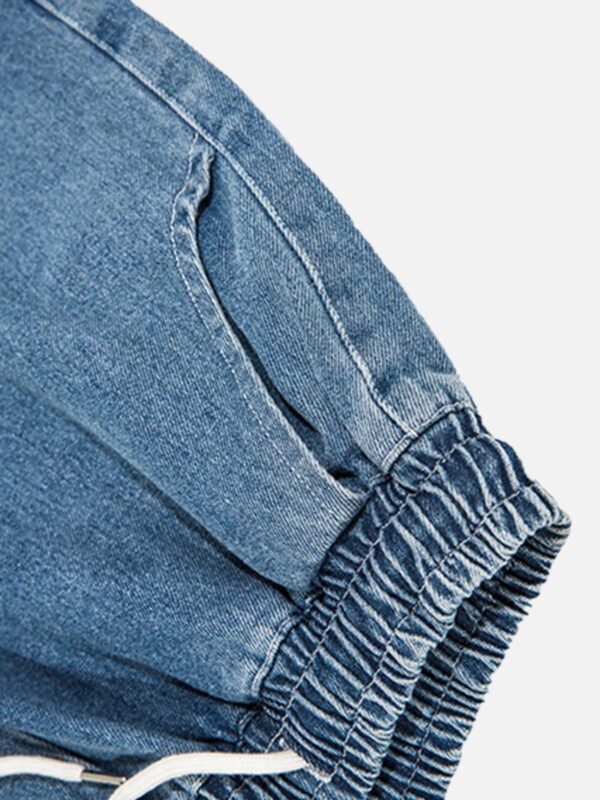 Flame Print Loose Shorts