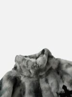 American Vintage Tie-dye Gradient Plush Embroidered Lambswool Jacket - 1558