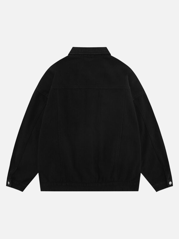 American Street Personality Loose Vintage Lapel Denim Jacket