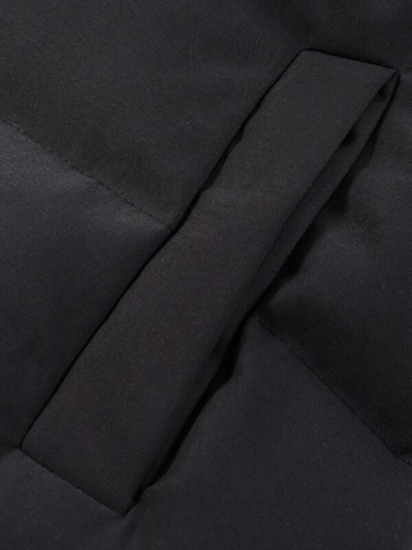 American Retro Letter Print Autumn And Winter Thickening Loose Down Jacket Couple Models -1393