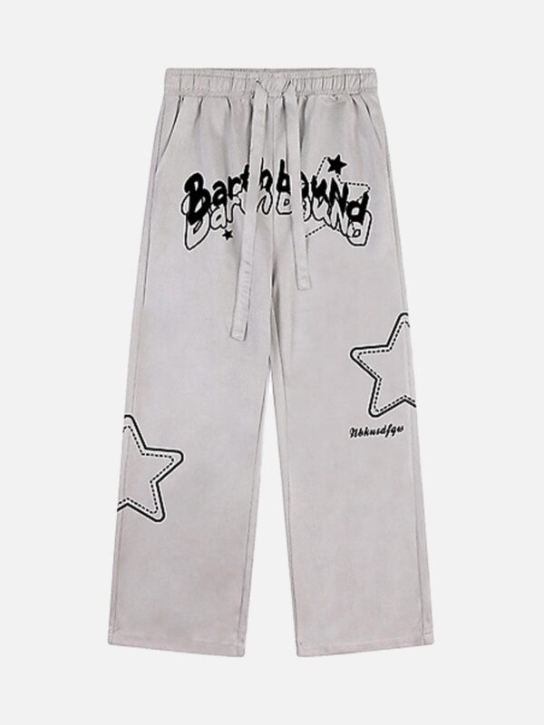 American Casual Suede Loose Pants