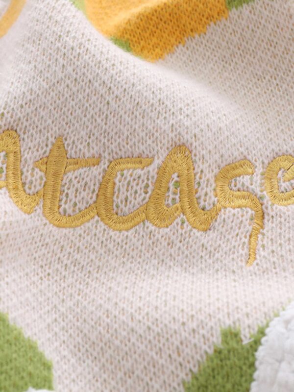 American Style Graffiti Love V-neck Sweater Undershirt