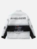 American Vintage Hip-hop Biker Cotton Jacket -1539