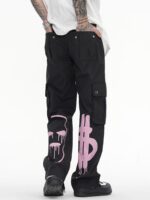 Letter Print Casual Work Pants