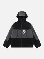 Rocking Fleece Color Blocking Zipper Jacket