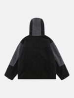 Rocking Fleece Color Blocking Zipper Jacket