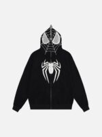 Spider Web Embroidery Eye Viewable Hoodie