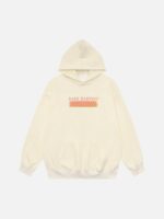 Sunset Letter Print Hooded Sweatshirt
