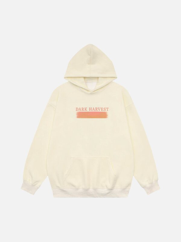 Sunset Letter Print Hooded Sweatshirt