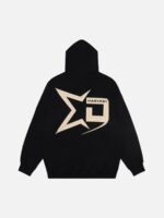 Pentagram Print Hooded Sweatshirt