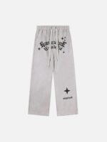 Alphabet Suede Pants