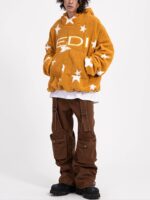 Loose Square Fleece Hoodie