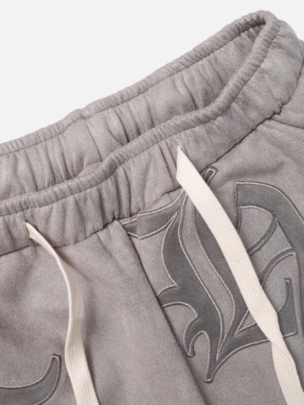Gothic Monogram Embroidered Shorts