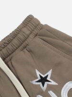 Letter Embroidery Loose Shorts