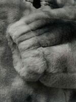 American Vintage Tie-dye Gradient Plush Embroidered Lambswool Jacket - 1558