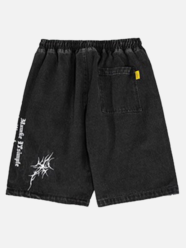 Flame Print Loose Shorts