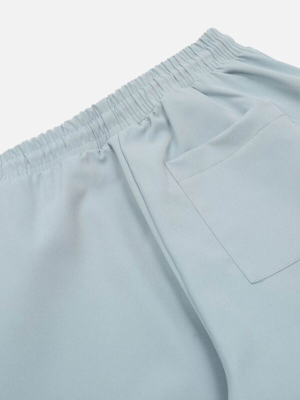 Casual Printed Straight Leg Work Pants