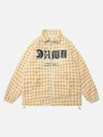 Lamb's Wool Vintage Plaid Jacket