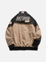 American Street Hip-hop Patchwork Embroidered Jacket -1356